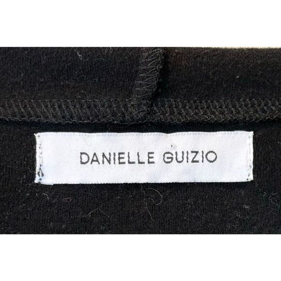 NWOT Danielle Guizio Pullover Hoodie Sweatshirt Women's Mini Black Dress M - Picture 6 of 12